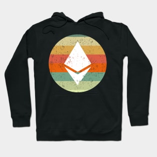 Ethereum Cryptocurrency DeFi ETH Crypto Vintage Sunset Hoodie